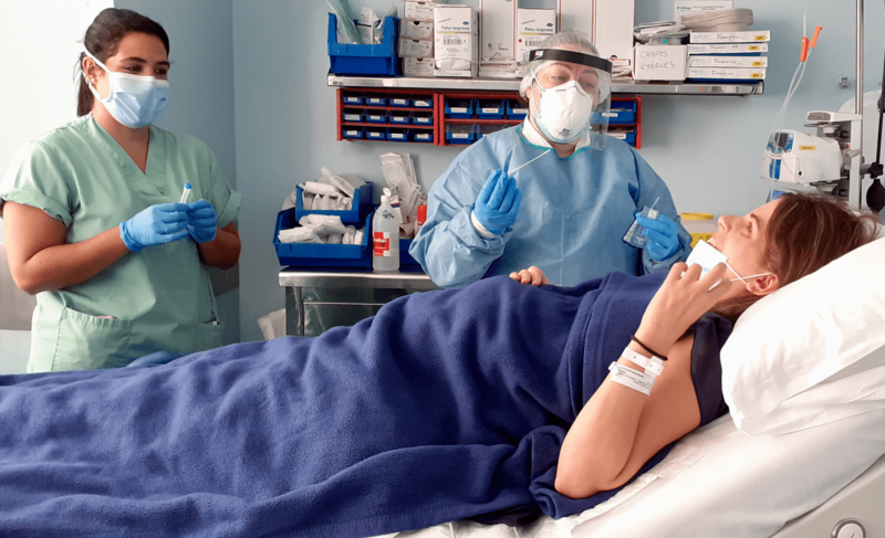 Pruebas a una futura madre/TA.